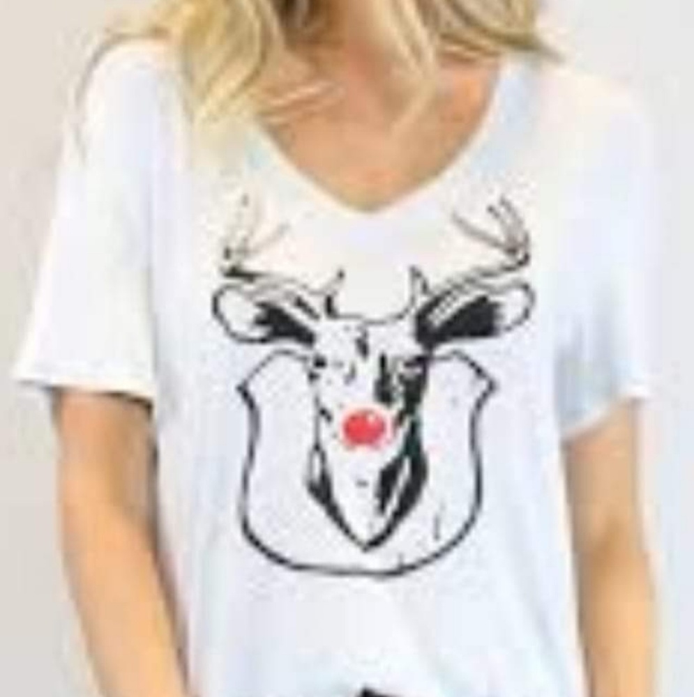 Red nosed Reindeer Tee